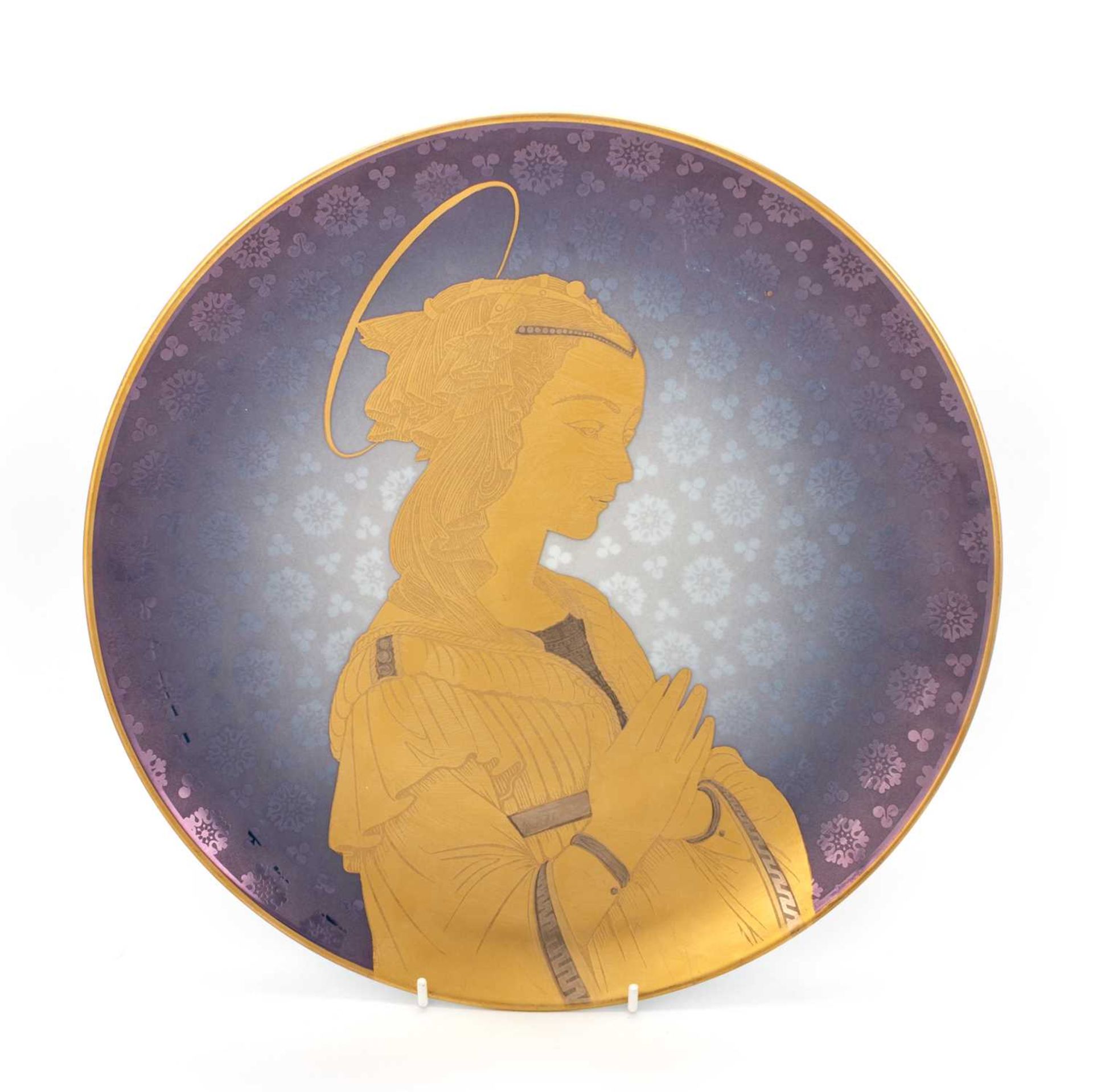 AN ITALIAN PORCELAIN CHARGER BY MORBELLI ARTE, CIRCA 1960-70 - Image 3 of 4