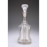 A LARGE VICTORIAN GLASS DECANTER