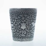 A 19TH CENTURY INDIAN SILVER BEAKER