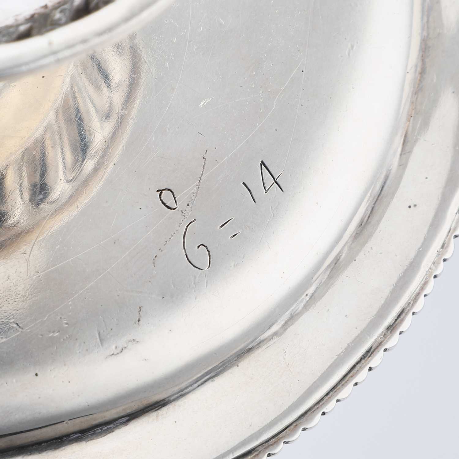 A SMALL QUEEN ANNE BRITANNIA STANDARD SILVER TAZZA - Image 4 of 4