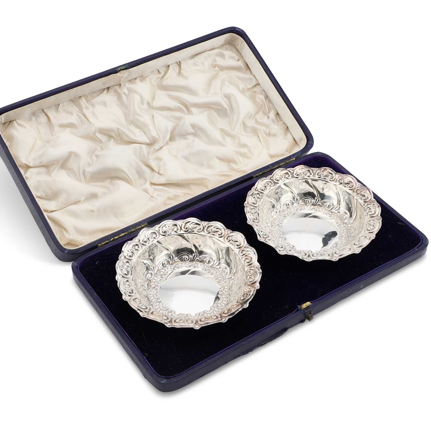 A PAIR OF VICTORIAN SILVER BOWLS