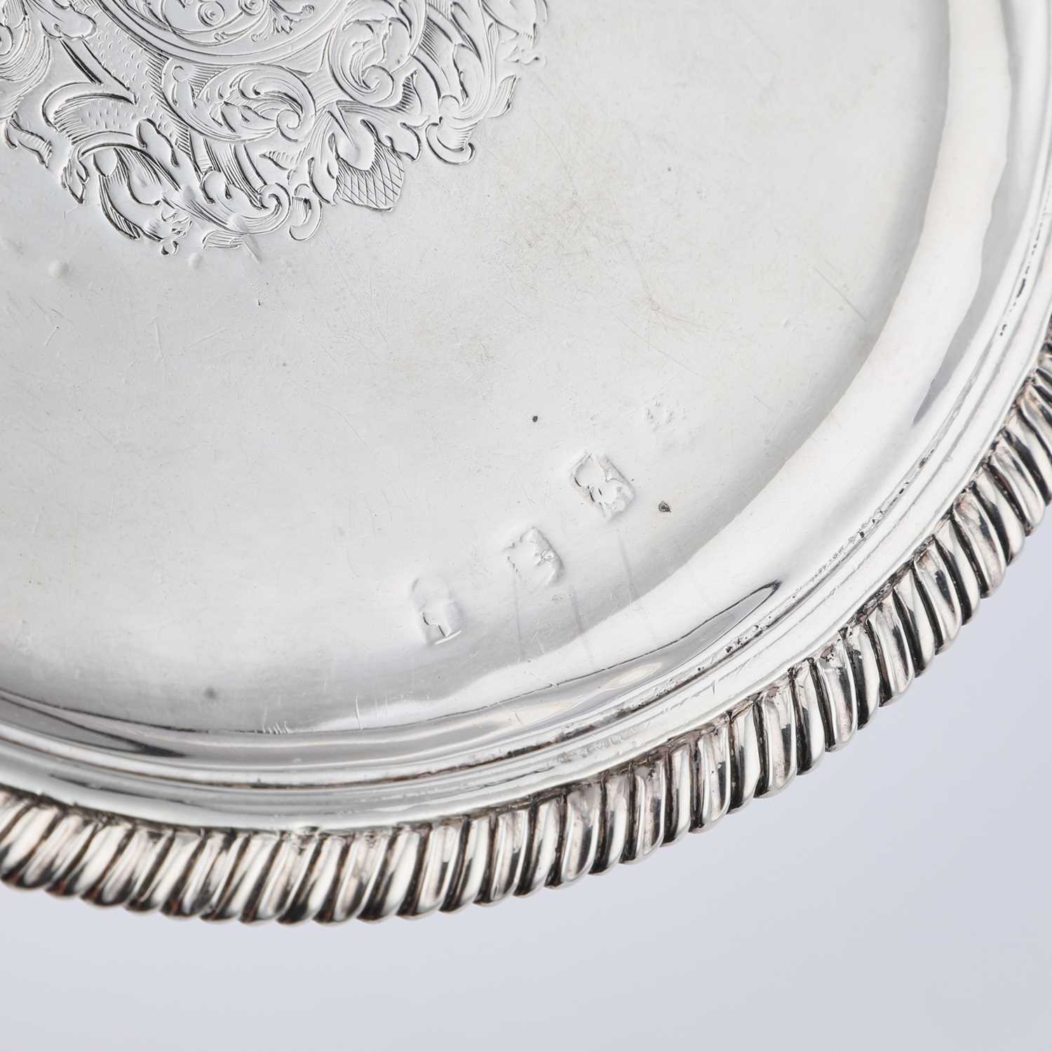 A SMALL QUEEN ANNE BRITANNIA STANDARD SILVER TAZZA - Image 3 of 4