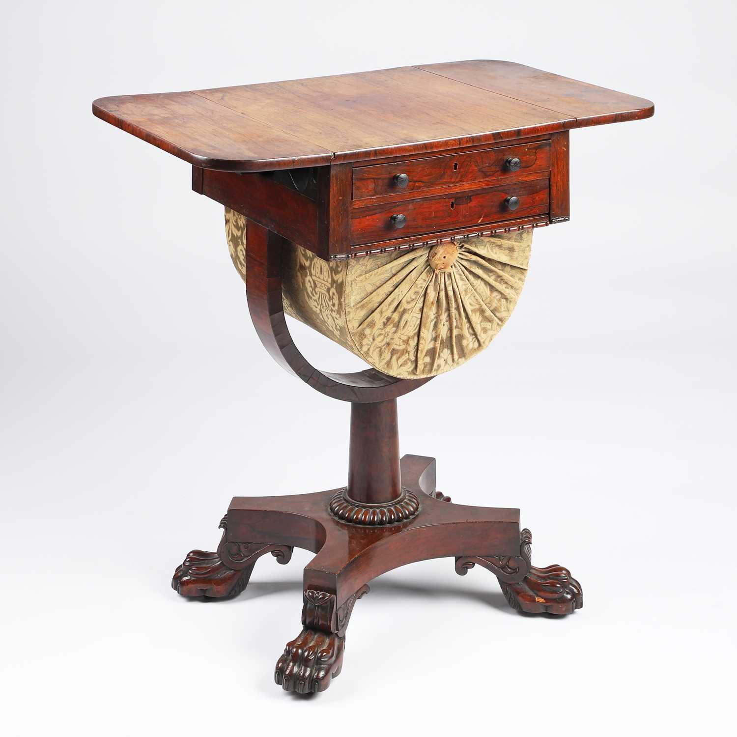 A GEORGE IV ROSEWOOD WORK TABLE - Image 2 of 2