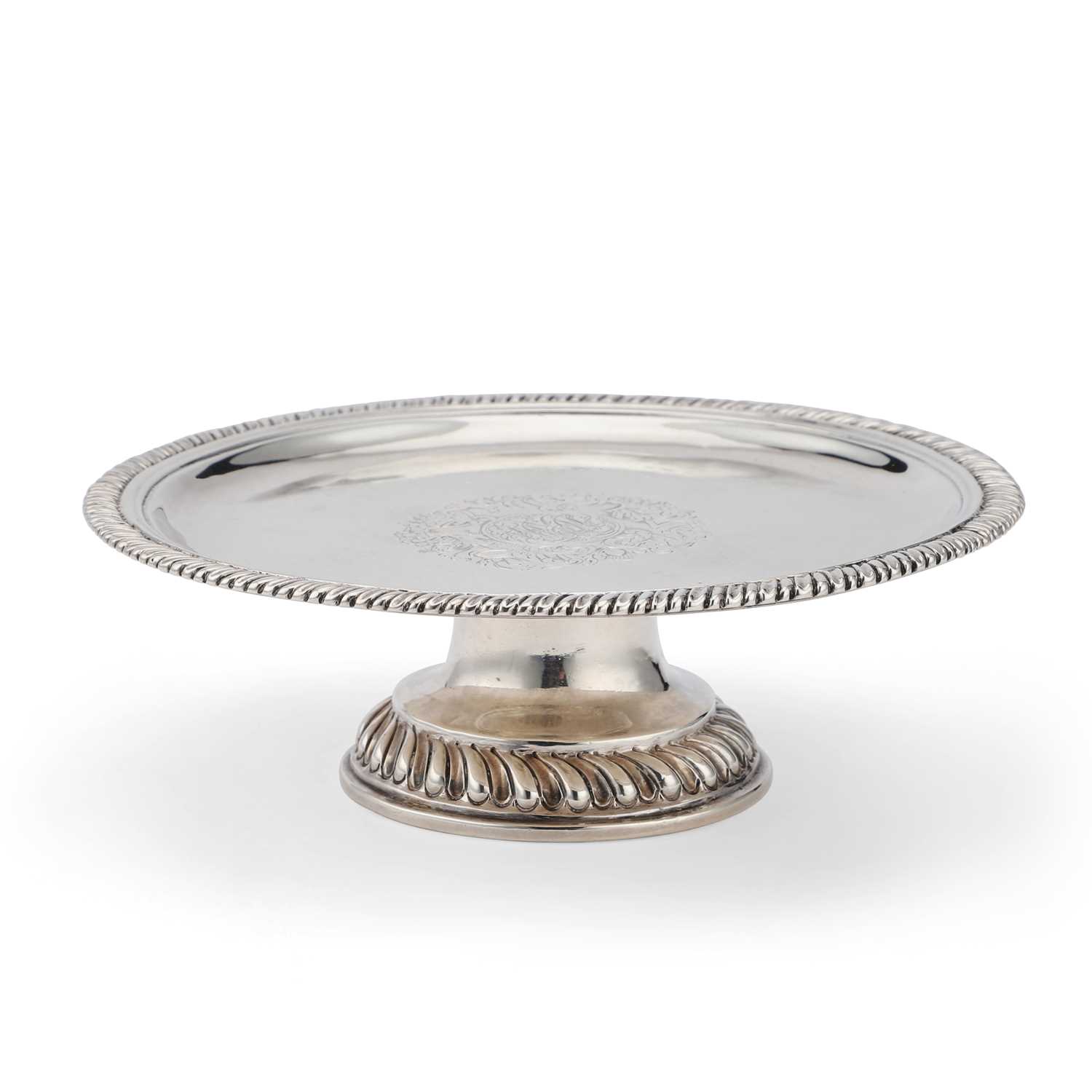 A SMALL QUEEN ANNE BRITANNIA STANDARD SILVER TAZZA