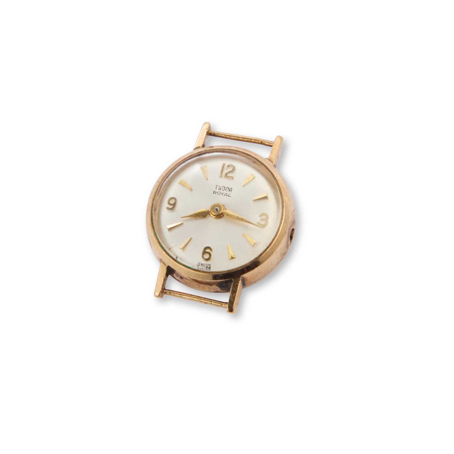 A LADY'S 9CT GOLD TUDOR WATCH HEAD