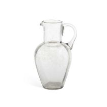 AN EARLY 19TH CENTURY GLASS JUG