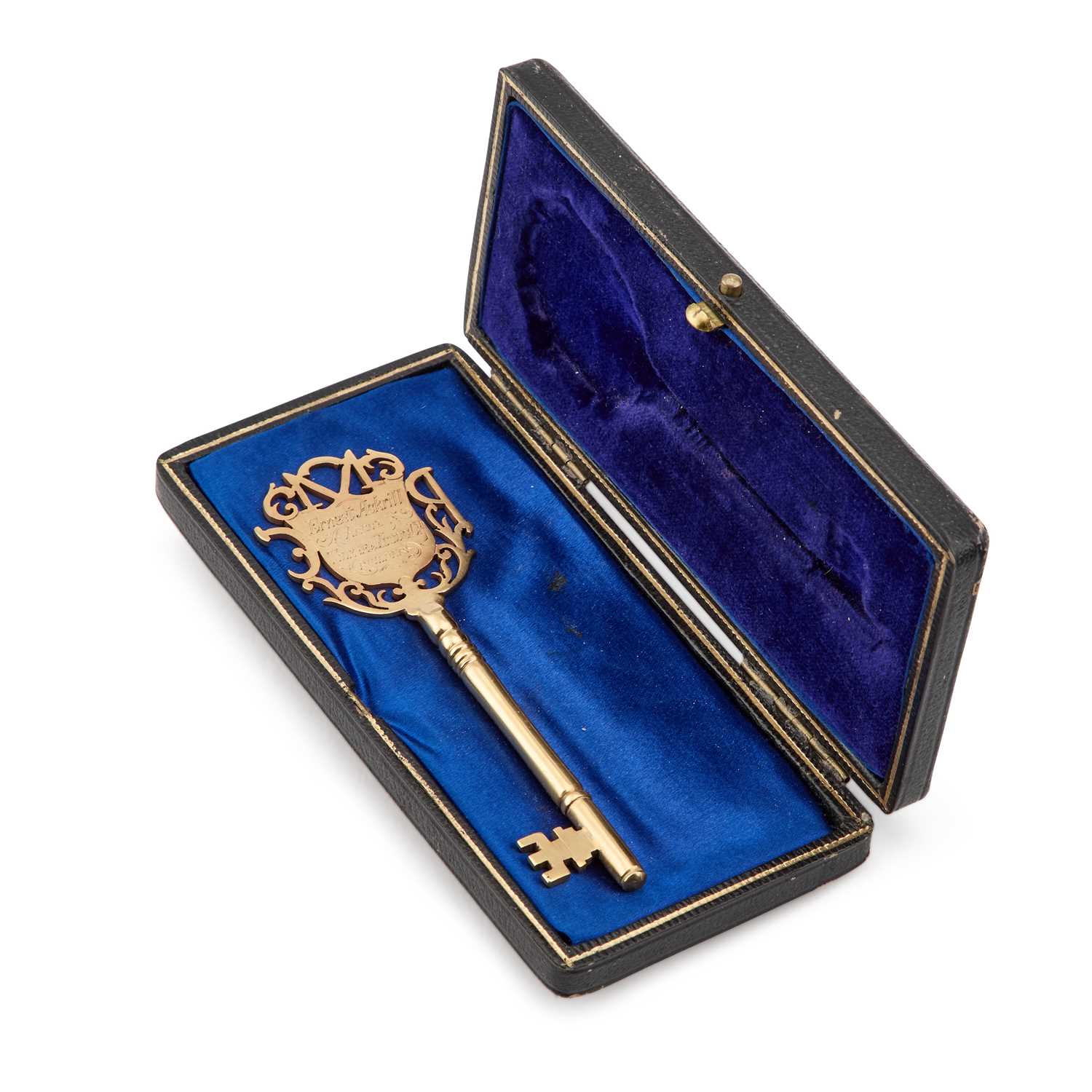 A GILT-METAL PRESENTATION KEY