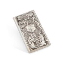 A CHINESE SILVER CARD CASE