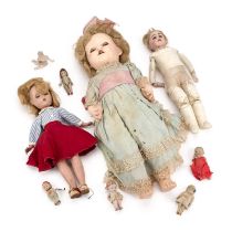 A GROUP OF DOLLS