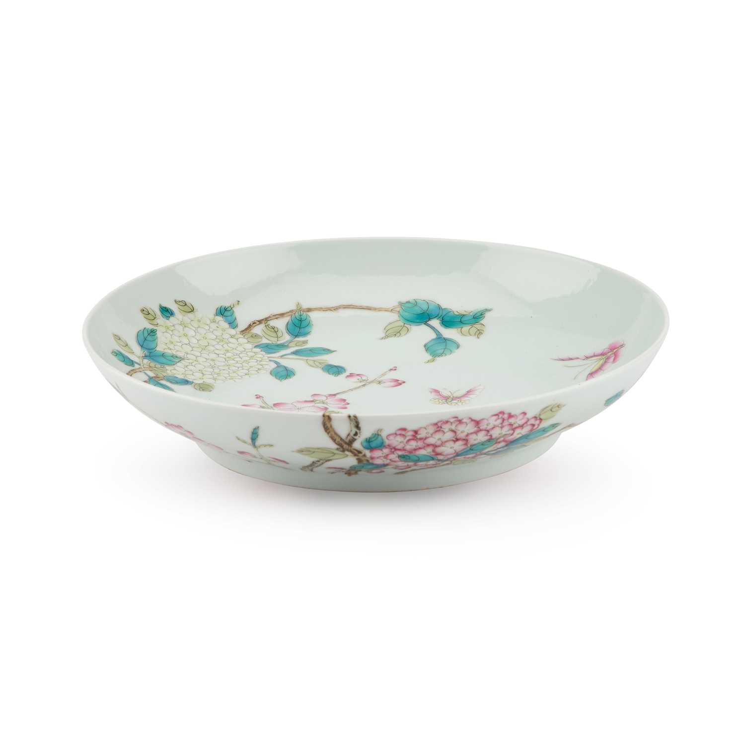 A CHINESE FAMILLE ROSE DISH