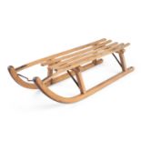 A VINTAGE WOODEN SLEDGE