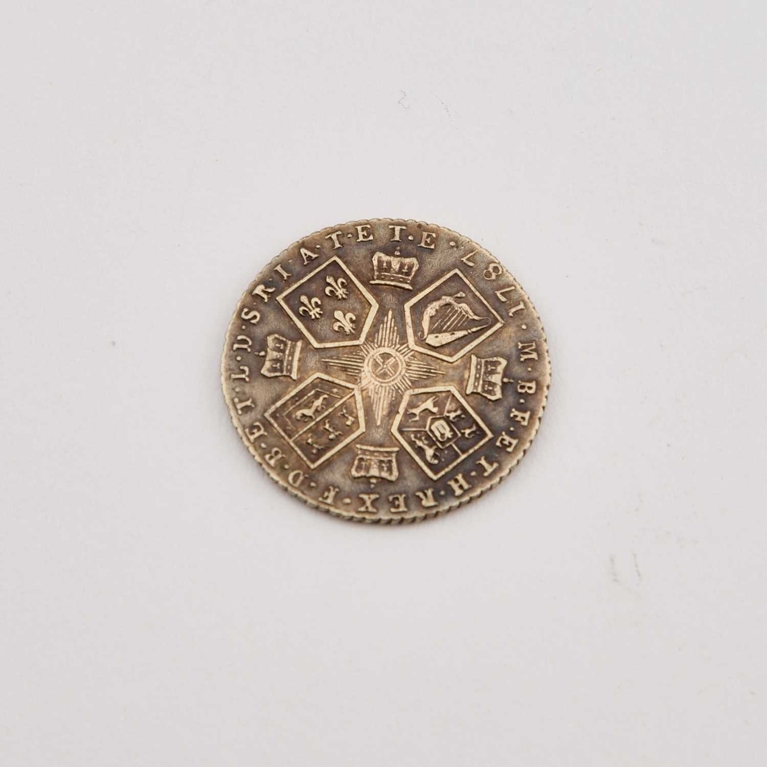 KING GEORGE III (GREAT BRITAIN) Milled silver shilling coin - Bild 2 aus 2