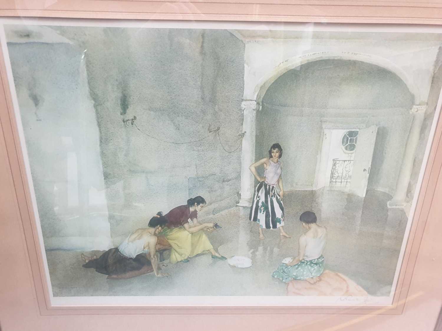 AFTER SIR WILLIAM RUSSELL FLINT (1880-1969) TWO SIGNED PRINTS - Image 2 of 2