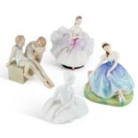 A GROUP OF FOUR ROYAL DOULTON LADIES