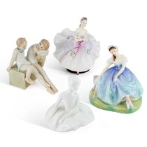 A GROUP OF FOUR ROYAL DOULTON LADIES