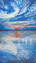 PETER MAYLOR (CONTEMPORARY) SUNSET PATTERNS