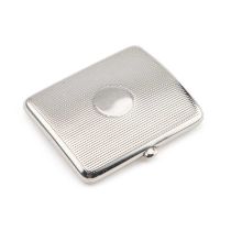 A FINE EDWARDIAN SILVER CIGARETTE CASE