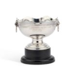 A GEORGE V SILVER ROSE BOWL