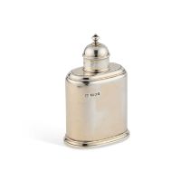 A GEORGE VI SILVER-GILT SCENT FLASK