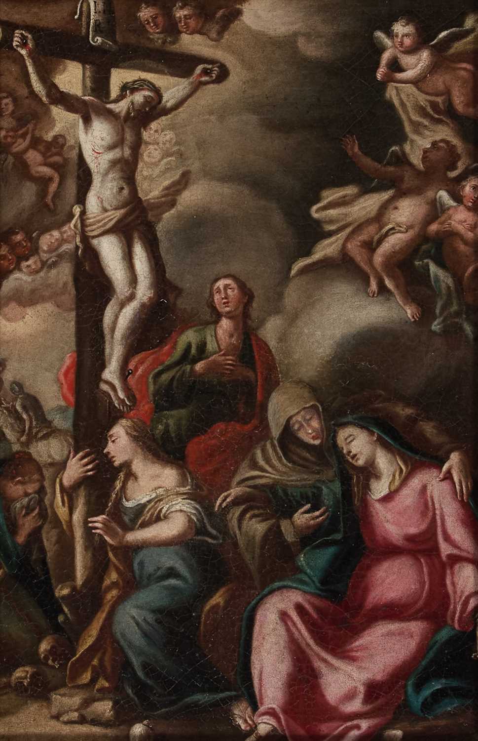 17TH CENTURY EUROPEAN SCHOOL CHRIST ON THE CROSS - Image 2 of 3