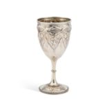 A VICTORIAN SILVER GOBLET