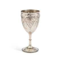 A VICTORIAN SILVER GOBLET