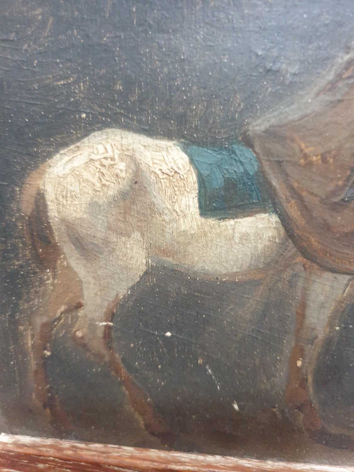 ATTRIBUTED TO RICHARD PARKES BONINGTON (1802-1828) OIL SKETCH OF A HORSE - Image 7 of 7
