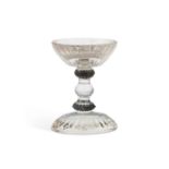 AN AUSTRIAN ROCK CRYSTAL TAZZA, 19TH CENTURY