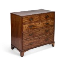 A GEORGE III MAHOGANY CHEST OF DRAWERS