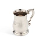 A GEORGE III SILVER MUG