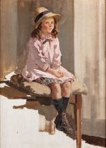 HARRY WATSON (1871-1936) PORTRAIT SKETCH OF A GIRL