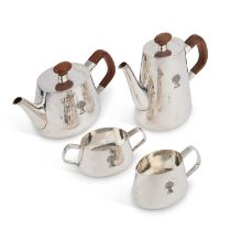 ROBERT WELCH: AN ELIZABETH II SILVER FOUR-PIECE TEA AND COFFEE SERVICE