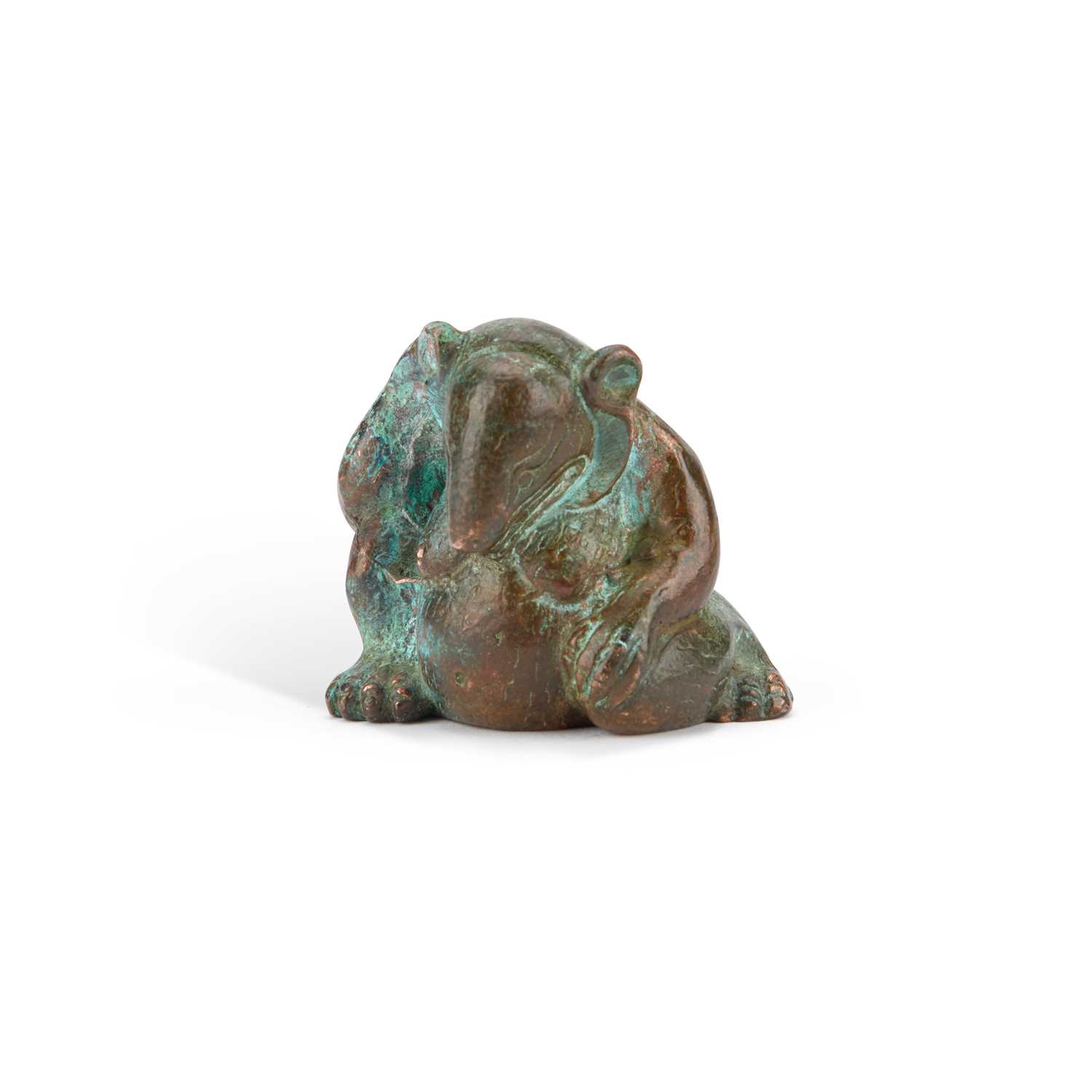 A CHINESE BRONZE HAN-STYLE BEAR