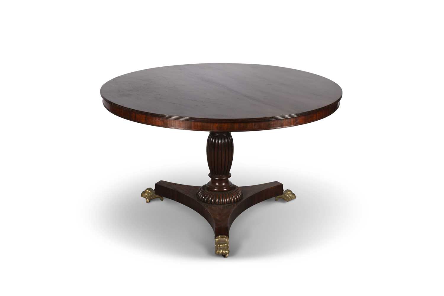 A REGENCY MAHOGANY TILT-TOP BREAKFAST TABLE