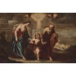 17TH CENTURY ITALIAN SCHOOL THE FLIGHT FROM EGYPT