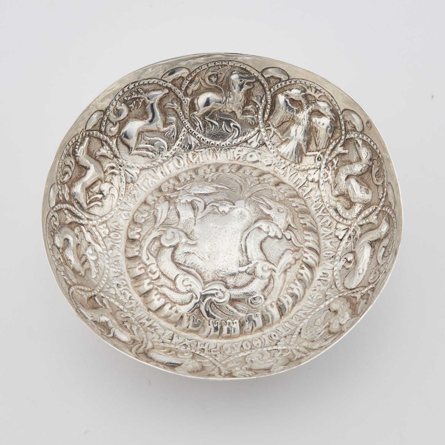 A GREEK SILVER REPLICA OF AN ANCIENT BOWL - Image 2 of 2