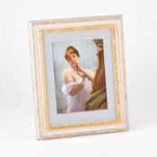 A BERLIN (KPM) PORCELAIN PLAQUE, 'IN THE BOUDOIR'