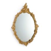 A ROCOCO REVIVAL GILTWOOD MIRROR, 19TH CENTURY