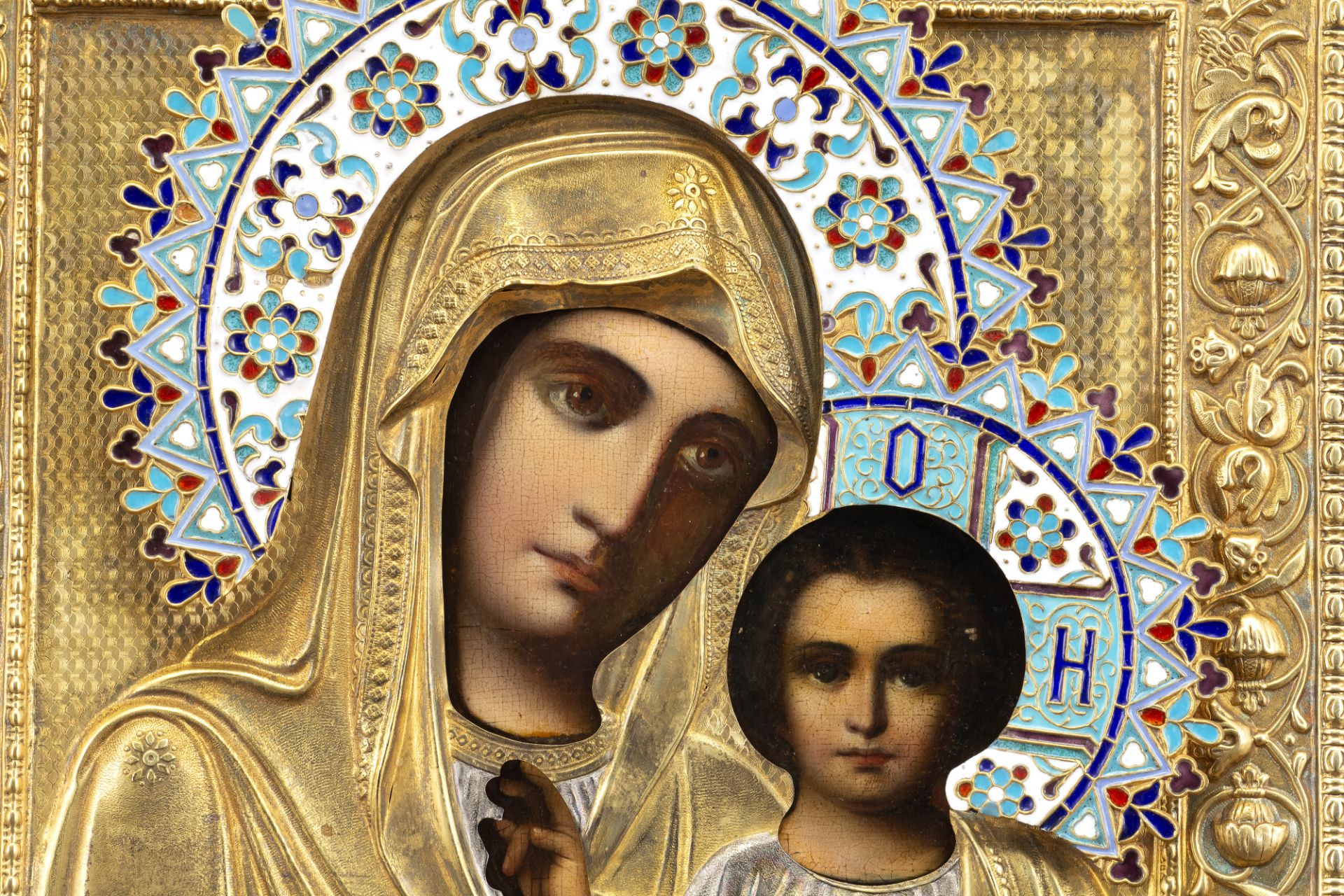 Icon "Mother of God from Kazan" - Image 2 of 4