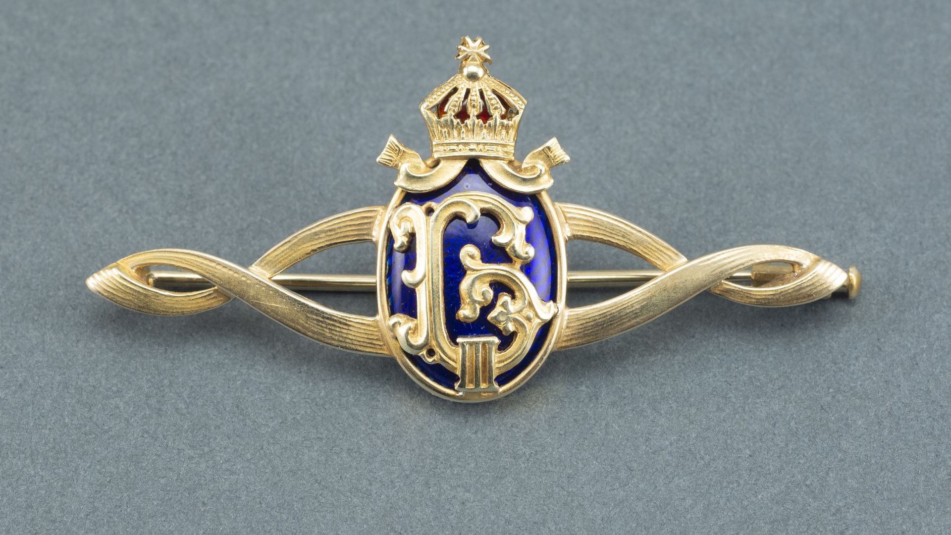  Brooch with a monogram of Tsar Boris III   