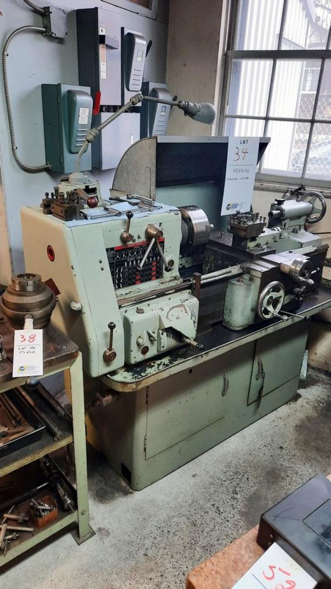 HENSING Manual Lathe, - Image 2 of 6