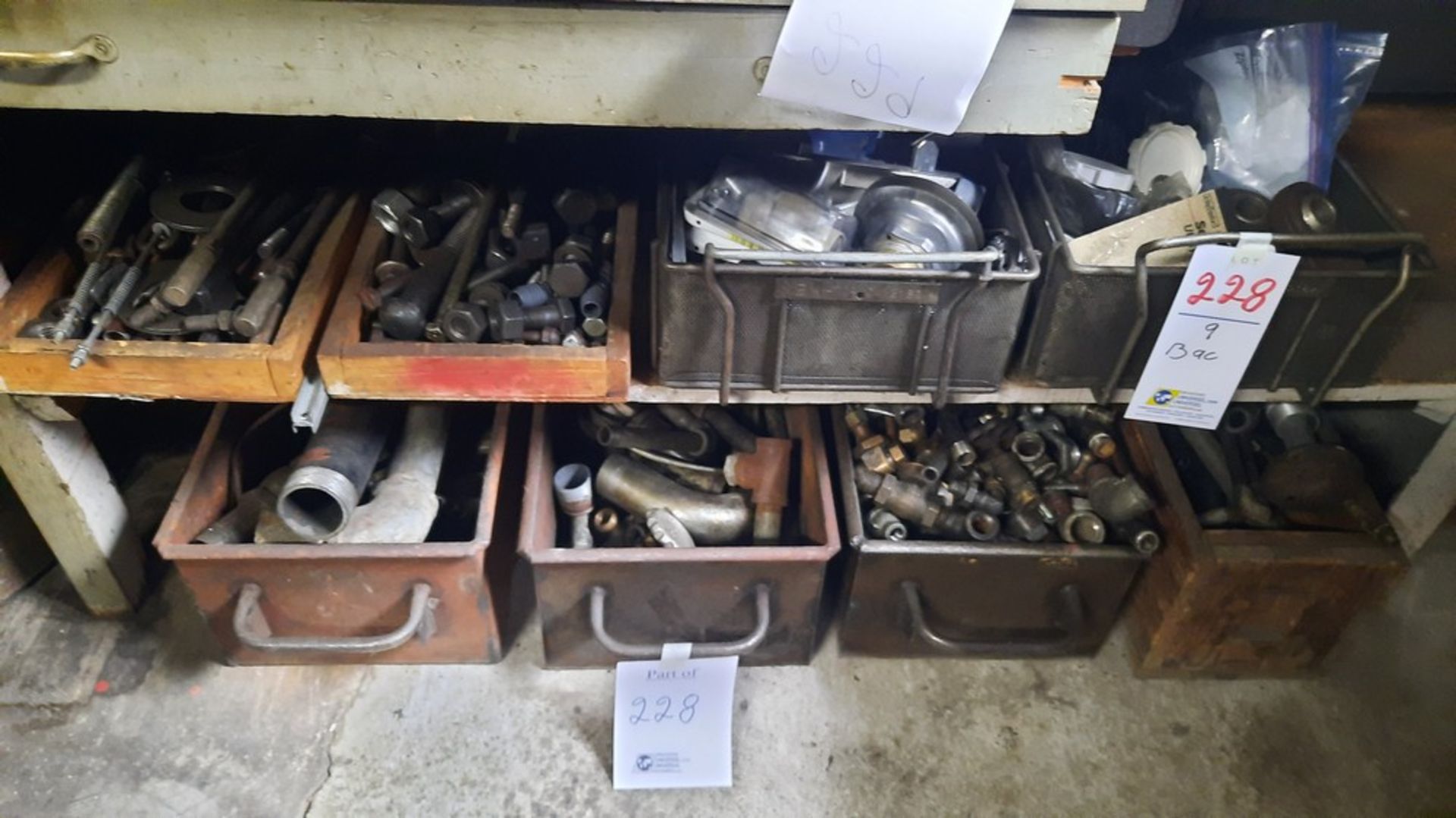 LOT: Asst. Parts - Contents of (9) Bins