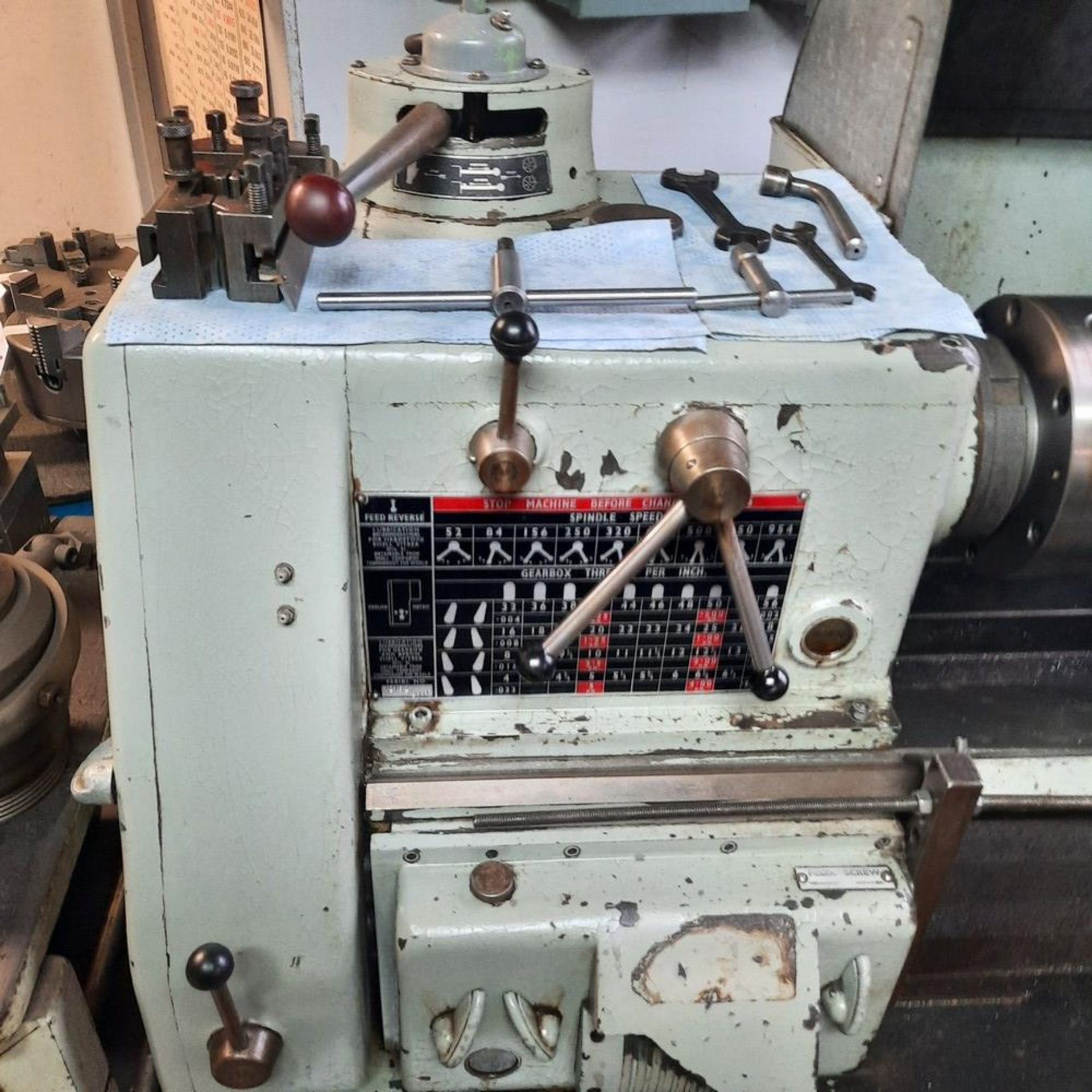 HENSING Manual Lathe, - Image 3 of 6