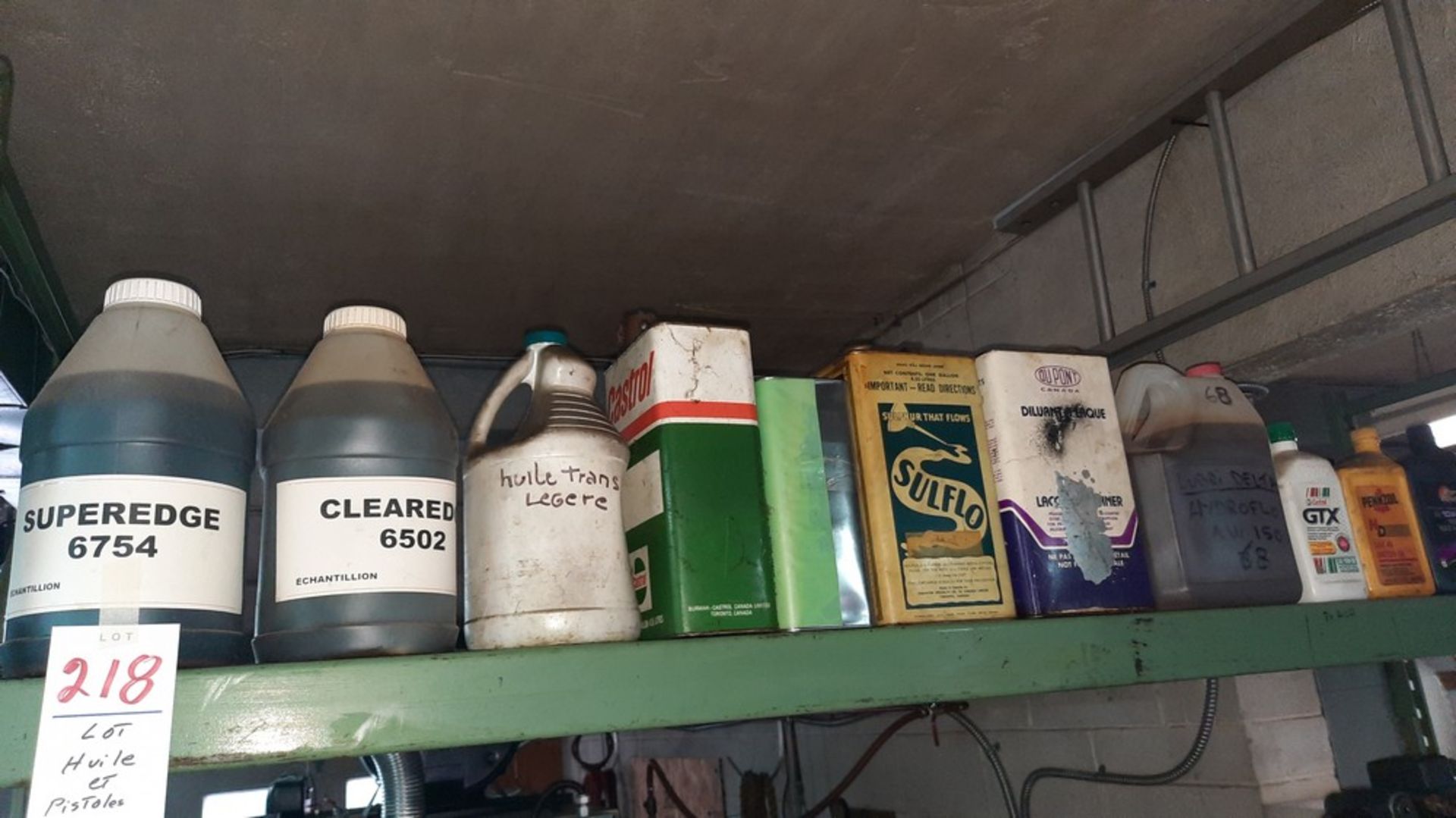 LOT: Asst. Oils, etc.