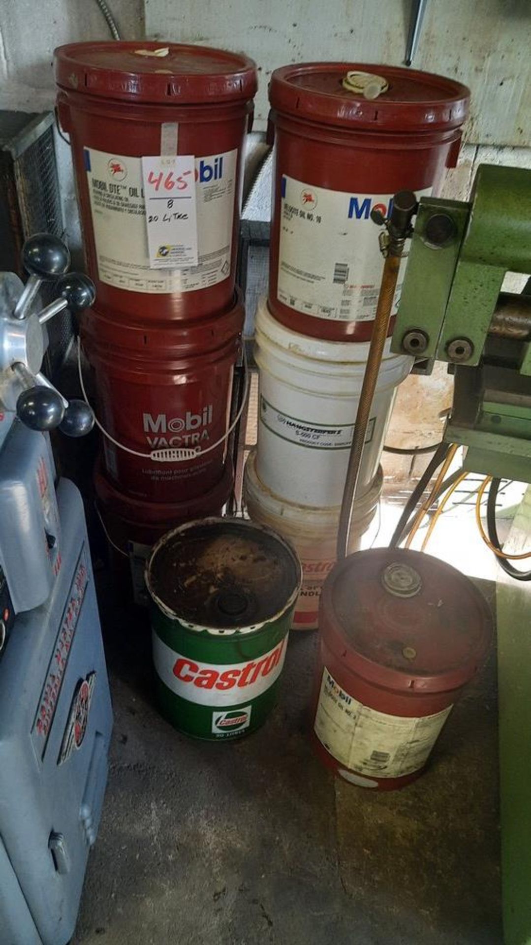 LOT: (8) 20 Lit. Pails of Asst. Oils, etc.