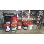 LOT: (13) Pails of Asst. Oils, etc. ( 11 x 20L. & 2 x 16G )