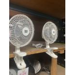 LOT: (2) Asst. Clip-on Fans