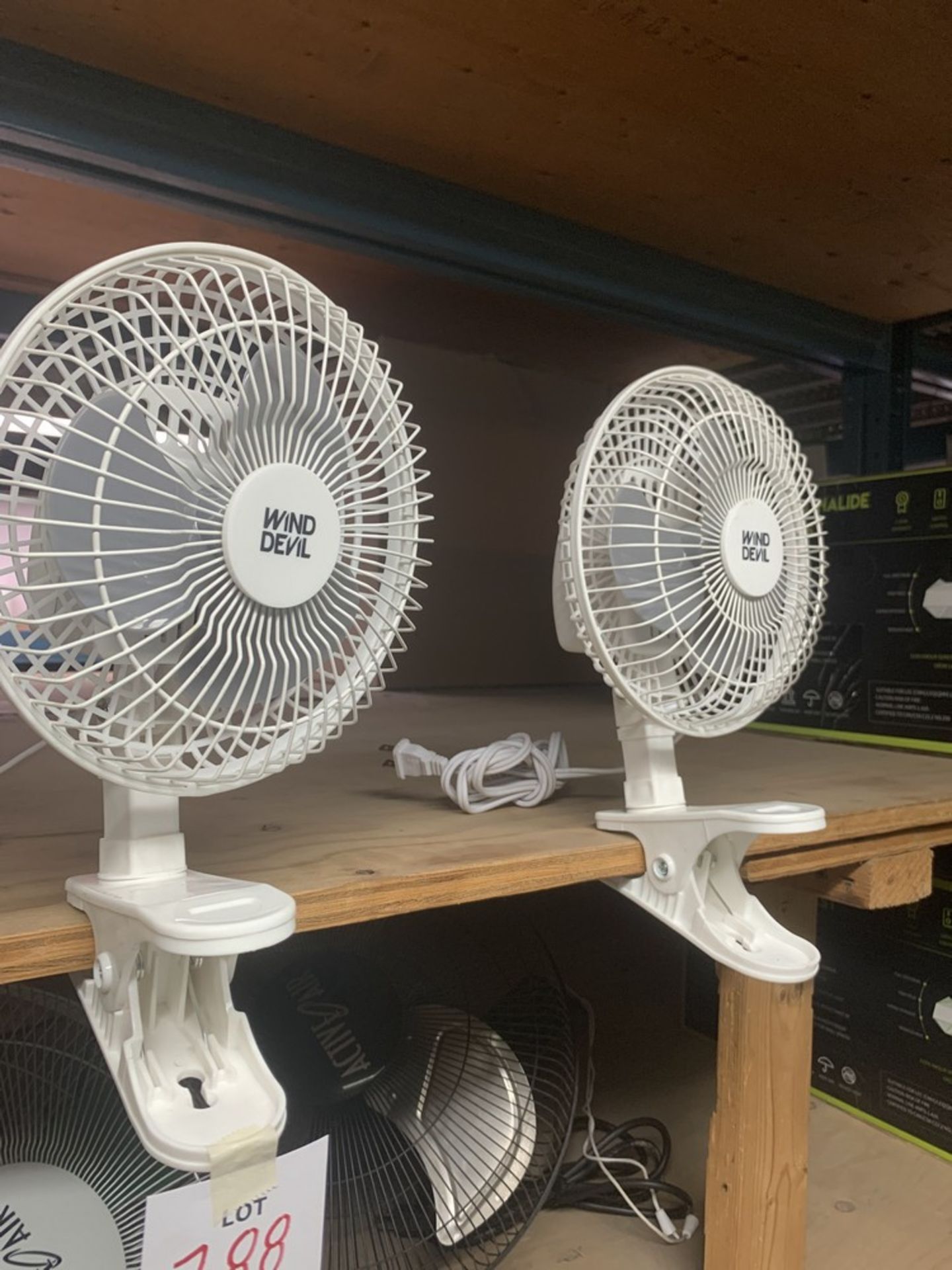 LOT: (2) Asst. Clip-on Fans