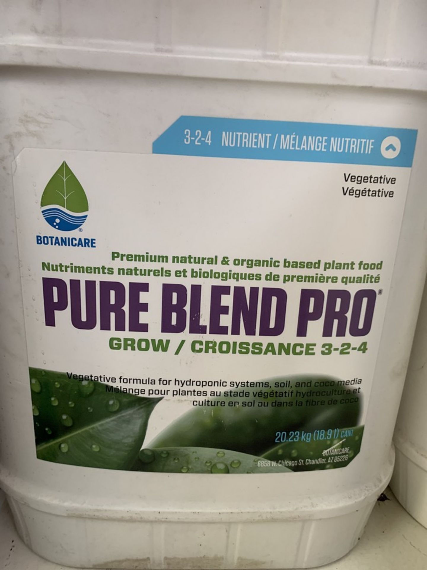 BOTANICARE - Pure Blend Pro, grow, 18.9L