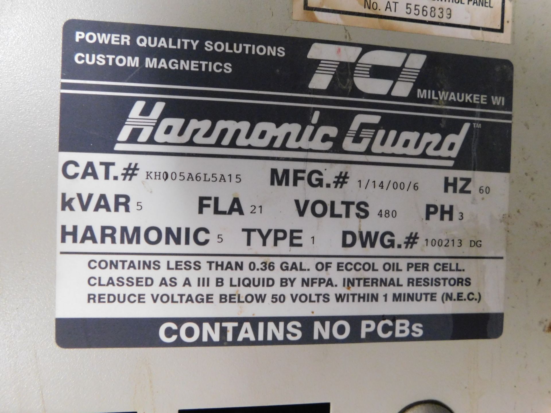 LOT OF (4) TCI HARMONIC GUARD HARMONIC FILTER - Image 3 of 4